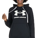 Blusa de Moletom Under Armour Feminina com Capuz Rival Fleece Log - Foto 5