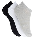 Kit de Meias adidas Cano Baixo com 3 Pares - Adulto - Foto 1