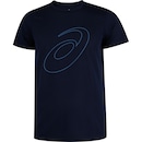 Camiseta ASICS Manga Curta Logo Espiral Crepe - Masculina - Foto 1