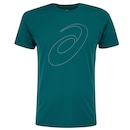 Camiseta ASICS Manga Curta Logo Espiral Crepe - Masculina - Foto 1