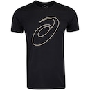 Camiseta ASICS Manga Curta Logo Espiral Crepe - Masculina - Foto 1