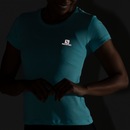 Camiseta Salomon Manga Curta Comet SS - Feminina - Foto 4