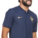 Camisa Seleção da França Nike Dri-Fit Matc - Masculina - Foto 4