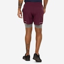 Bermuda Masculina ASICS 5' 2 em 1 Quadriculado - Foto 3