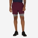 Bermuda Masculina ASICS 5' 2 em 1 Quadriculado - Foto 4