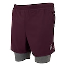 Bermuda Masculina ASICS 5' 2 em 1 Quadriculado - Foto 7