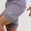 Bermuda Masculina ASICS 5' 2 em 1 Quadriculado - Foto 6