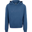 Blusa de Moletom Infantil ASICS com Capuz Canguru - Foto 1