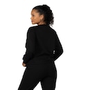 Blusa de Moletom Feminina Oxer com Recorte Texturizado na Lateral - Foto 3