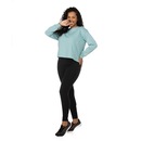 Blusa de Moletom Feminina Oxer com Recorte Texturizado na Lateral - Foto 4