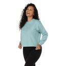 Blusa de Moletom Feminina Oxer com Recorte Texturizado na Lateral - Foto 5