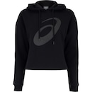 Blusa de Moletom Cropped Feminina ASICS com Capuz e Fleece - Foto 7