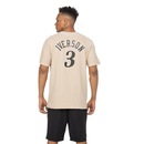 Camiseta Philadelphia 76ers NBA Mitchell & Ness Khaki Black - Masculina - Foto 3