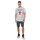 Camiseta Chicago Bulls NBA Manga Curta Estampada - Masculina - Foto 4