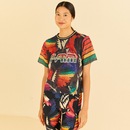 Blusa Cropped Feminina Farm Tela Voo Colorido - Foto 1