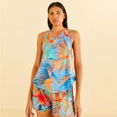 Camiseta Regata Feminina Farm Transpassada Passaros Pintados - Foto 1