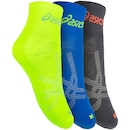 Kit de Meias ASICS Lic Cano Curto Quarter com 3 Pares - Adulto - Foto 3