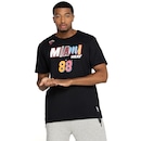 Camiseta Masculina Miami Heat NBA Manga Curta Nb442 - Foto 2