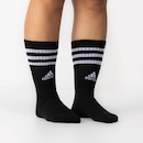 Kit de Meia adidas Adulto Cano Alto 3 Listras - 3 Pares - Foto 2
