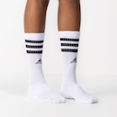 Kit de Meia adidas Adulto Cano Alto 3 Listras - 3 Pares - Foto 2