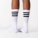 Kit de Meia adidas Adulto Cano Alto 3 Listras - 3 Pares - Foto 3
