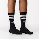 Kit de Meia adidas Adulto Cano Alto 3 Listras - 3 Pares - Foto 4