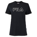 Camiseta Feminina Fila Manga Curta Basic Outline - Foto 1