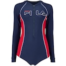 Maiô Feminino Fila Manga Longa Zip III - Foto 4