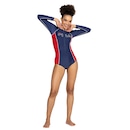 Maiô Feminino Fila Manga Longa Zip III - Foto 1