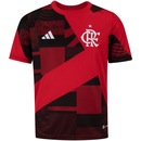 Camisa Pré Jogo do Flamengo 23 adidas - Infantil - Foto 1