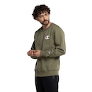 Blusão Masculino Champion Gola Careca Logo C Ink - Foto 2