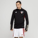 Blusa de Moletom Treino do São Paulo adidas Masculina Comissão - Foto 4