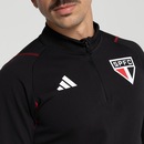 Blusa de Moletom Treino do São Paulo adidas Masculina Comissão - Foto 8