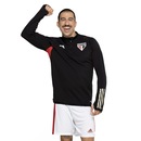 Blusa de Moletom Treino do São Paulo adidas Masculina Comissão - Foto 2