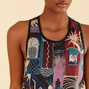 Camiseta Regata Feminina Farm Tela Cidade Mística - Foto 4