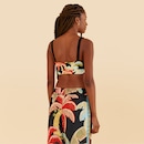 Top sem Bojo Farm Baixa Sustentação Alcinha Noite de Coqueiro Adulto - Foto 2