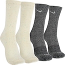 Kit de Meias Cano Alto Nike Everyday Plus Cush Crew com 2 Pares - Adulto - Foto 1