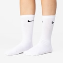 Kit de Meias Cano Alto Nike Everyday Lightweight Crew com 3 Pares - Adulto - Foto 3