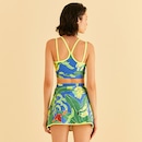 Short Saia Feminino Farm Beach Tennis Folhas Banana - Foto 2