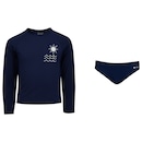 Conjunto Infantil Oxer Camiseta Manga Longa + Sunkini com Proteção UV - Foto 1