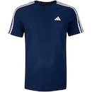 Camiseta Masculina adidas Manga Curta Essentials 3 Listras - Foto 1