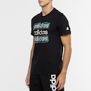Camiseta Masculina adidas Manga Curta Doodle - Foto 5