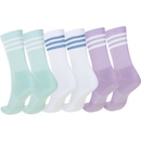 Kit de Meias adidas 3-Stripes Cano Alto Adulto 3 Pares - Foto 2