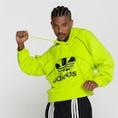 Camiseta adidas Originals 2 em 1 Regata + Cropped com Capuz Trefoil Big Logo - Foto 8