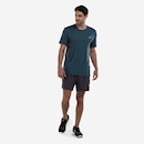 Camiseta Masculina ASICS Manga Curta Respirável de Secagem Rápida Refletiva Mescla - Foto 3
