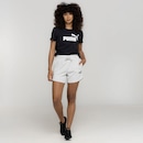 Camiseta Feminina Puma Manga Curta Essentials Logo Tee - Foto 4