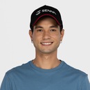 Boné Senna Aba Curva Snapback Emborrachado - Adulto - Foto 4