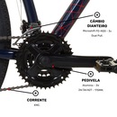 Mountain Bike Caloi Vulcan HDS - Aro 29 -  Freio a Disco Hidráulico - 24 Marchas - Foto 9