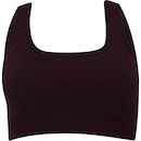 Top Fitness sem Bojo Oxer Média Sustentação Canelado Sem Costura - Foto 1