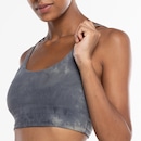 Top Fitness com Bojo Removível Oxer Baixa Sustentação Alongado Heat Tie Dye Adulto - Foto 4